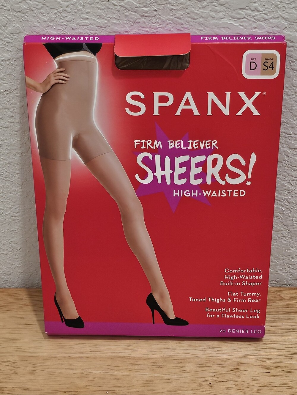 NIP Spanx Firm Believer High-Waisted Shaping Sheers Size D Shade S4